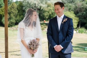 Bride and groom get married at St Stephens House and Gardens